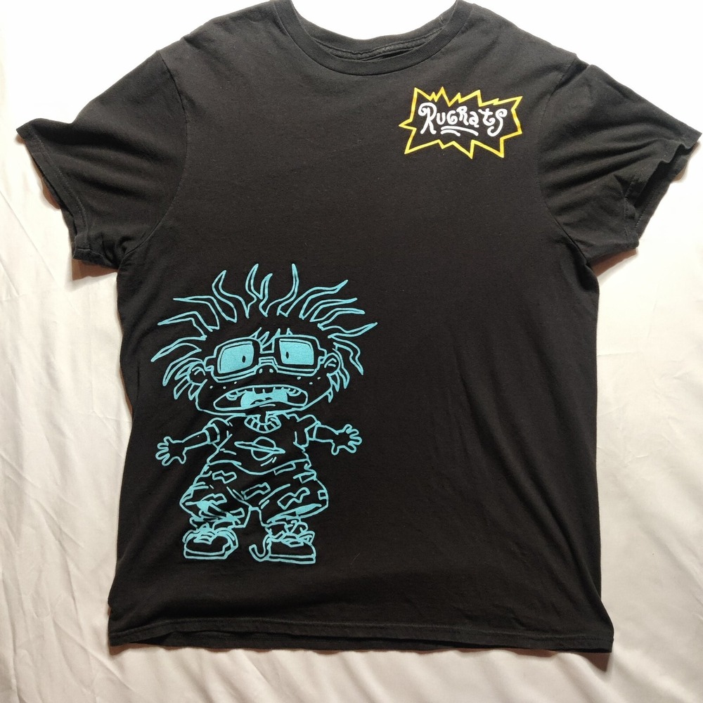 Nickelodeon Rugrats T-Shirt Unisex M Black Reptar 1991‎ TV Cartoons